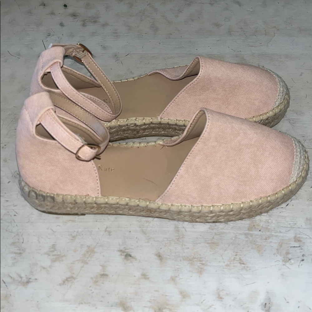 Olivia & Kate pink platform espadrilles | size 9